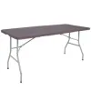 Skladací cateringový stôl 180x74 cm SPRINGOS RAUT GF0055 hnedý