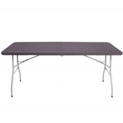 Skladací cateringový stôl 180x74 cm SPRINGOS RAUT GF0055 hnedý