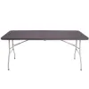 Skladací cateringový stôl 180x74 cm SPRINGOS RAUT GF0055 hnedý