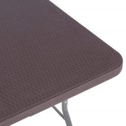 Skladací cateringový stôl 180x74 cm SPRINGOS RAUT GF0055 hnedý