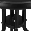 Záhradný stolík 60 cm SPRINGOS BISTRO BLACK čierny