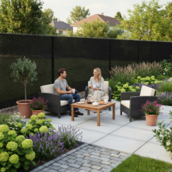 Tieniaca tkanina 150cm x 25m, 90% zatienenie, čierna SPRINGOS SN0022