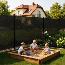 Tieniaca tkanina 150cm x 50m, 90% zatienenie, čierna SPRINGOS SN0023