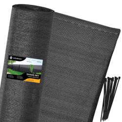 Tieniaca tkanina na plot 120cm x 25m 90% zatienenie SPRINGOS SN0044 grafitová