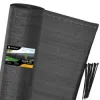 Tieniaca tkanina na plot 120cm x 25m 90% zatienenie SPRINGOS SN0044 grafitová