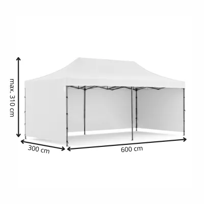 Párty stan 3x6 m SPRINGOS GP0006 biely
