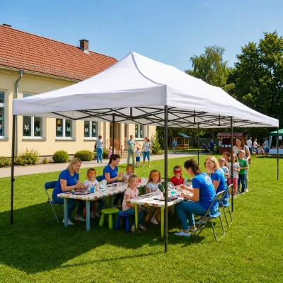 Párty stan 3x6 m SPRINGOS GP0006 biely
