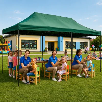 Párty stan 3x6 m SPRINGOS GP0009 zelený