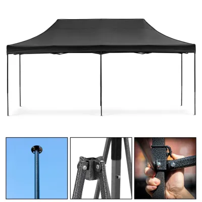 Párty stan 3x6 m SPRINGOS GP0008 čierny