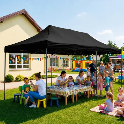 Párty stan 3x6 m SPRINGOS GP0008 čierny