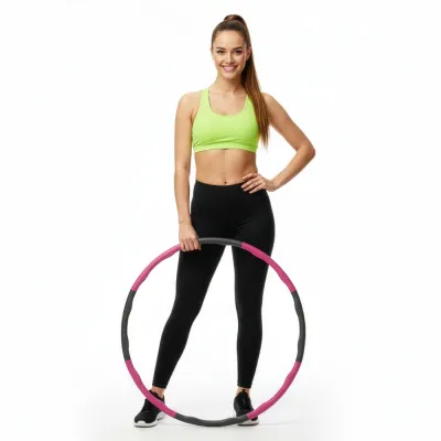 Hula hoop obruč 100cm ACTIGET ACT0132 ružovo-šedá