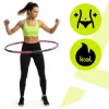 Hula hoop obruč 100cm ACTIGET ACT0132 ružovo-šedá