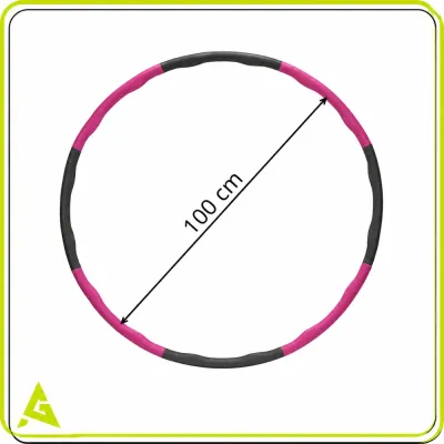 Hula hoop obruč 100cm ACTIGET ACT0132 ružovo-šedá