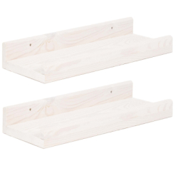 Polica na stenu sada 2ks SPRINGOS WF0013 biela