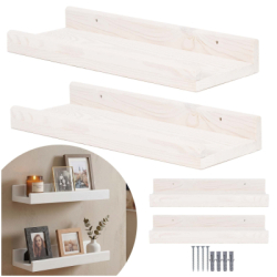 Polica na stenu sada 2ks SPRINGOS WF0013 biela