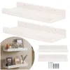 Polica na stenu sada 2ks SPRINGOS WF0013 biela