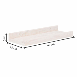Polica na stenu sada 2ks SPRINGOS WF0013 biela