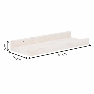 Polica na stenu sada 2ks SPRINGOS WF0013 biela