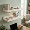 Polica na stenu sada 2ks SPRINGOS WF0013 biela