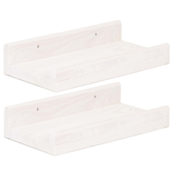 Polica na stenu sada 2ks SPRINGOS WF0011 biela