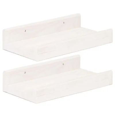 Polica na stenu sada 2ks SPRINGOS WF0011 biela