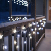 LED kvaple 2,5m, 50LED PRO, IP65, studená biela + záblesky