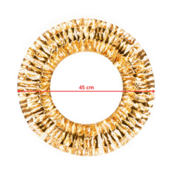 LED svetelný kruh 45cm 360LED 8-funkcií IP44 teplá biela + záblesky