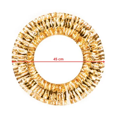 LED svetelný kruh 45cm 360LED 8-funkcií IP44 teplá biela + záblesky