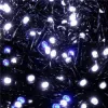 LED svetelná reťaz - 41,5m, 500LED, IP44, studená biela + záblesky