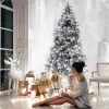 LED svetelná reťaz - 41,5m, 500LED, IP44, studená biela + záblesky