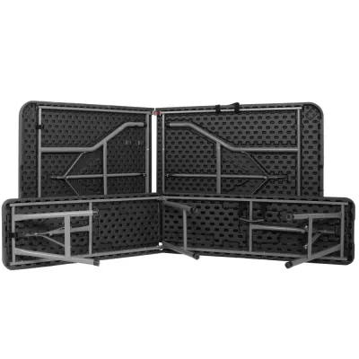 Pivný set pre 8 osôb 180x75 cm SPRINGOS GF0098 čierny