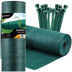 Tieniaca tkanina 150cm x 25m, 90% zatienenie, zelená SPRINGOS SN0018