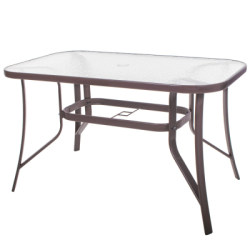 Záhradný stôl 120x70, hnedý SPRINGOS TOSCANA GF0076