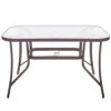 Záhradný stôl 120x70, hnedý SPRINGOS TOSCANA GF0076