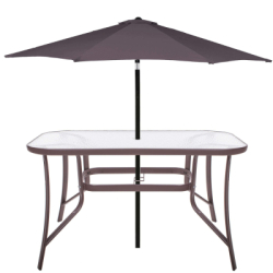 Záhradný stôl 120x70, hnedý SPRINGOS TOSCANA GF0076