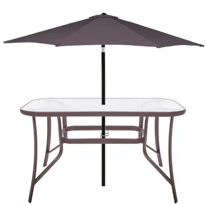 Záhradný stôl 120x70, hnedý SPRINGOS TOSCANA GF0076
