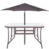 Záhradný stôl 120x70, hnedý SPRINGOS TOSCANA GF0076