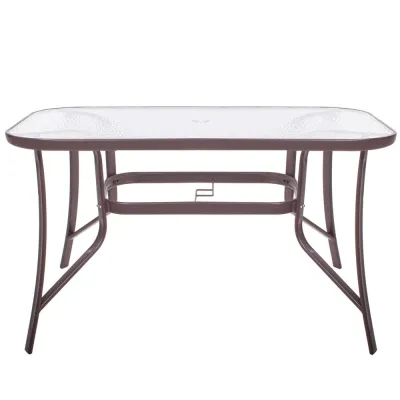 Záhradný stôl 120x70, hnedý SPRINGOS TOSCANA GF0076