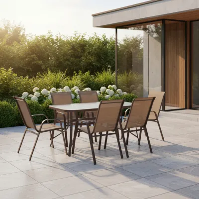 Záhradný stôl 120x70, hnedý SPRINGOS TOSCANA GF0076