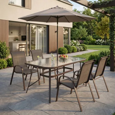 Záhradný stôl 120x70, hnedý SPRINGOS TOSCANA GF0076