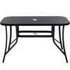 Záhradný stôl 120x70 cm SPRINGOS TOSCANA GF0077 čierny