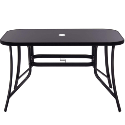 Záhradný stôl 120x70 SPRINGOS TOSCANA GF0077 čierny