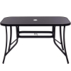 Záhradný stôl 120x70 SPRINGOS TOSCANA GF0077 čierny