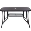 Záhradný stôl 120x70 SPRINGOS TOSCANA GF0077 čierny