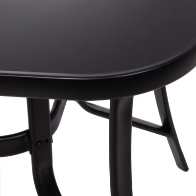 Záhradný stôl 120x70 SPRINGOS TOSCANA GF0077 čierny