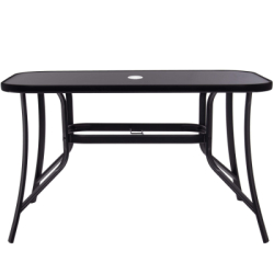 Záhradný stôl 120x70 SPRINGOS TOSCANA GF0077 čierny