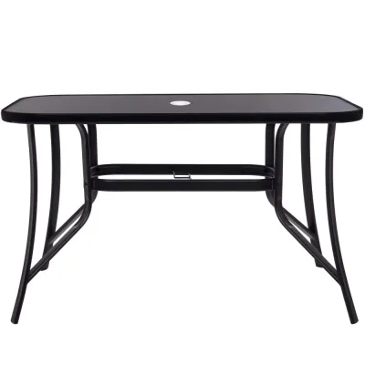 Záhradný stôl 120x70 SPRINGOS TOSCANA GF0077 čierny