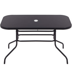 Záhradný stôl 140x80 cm SPRINGOS TOSCANA GF0081 čierny