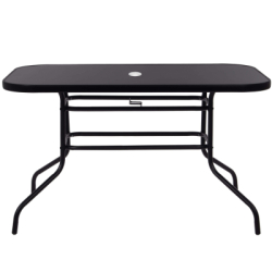 Záhradný stôl 140x80 cm SPRINGOS TOSCANA GF0081 čierny