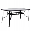 Záhradný stôl 150x90 cm SPRINGOS TOSCANA GF1014 čierny